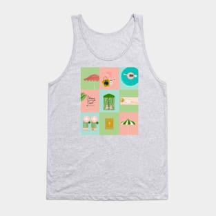 Cabana Color block vertical Tank Top